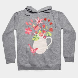 Bird with a Jug of Flowers Hoodie